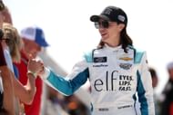 Katherine Legge at Rockingham Speedway - Source: Getty